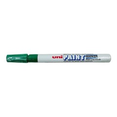 2 Markers Uni-Paint 63704 PX-21 Oil-Based Paint Marker Green Fine Line
