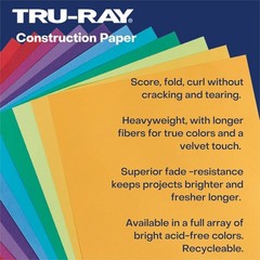 Pacon Tru-ray Sulphite Construction Paper – 18″ X 24″ – Yellow (103068)