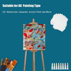 20 Pack Mixed Size Blank ARTIST CANVASES Stretched COTTON CANVAS Double Gesso