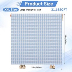 55×55 Inch Extra Large Craft & Painting Floor Mat – Waterproof Non-Slip PVC A…