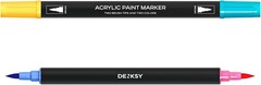 72 Dual Tip Acrylic Paint Markers Set | Colored Markers with Brush Tip | Art Mar