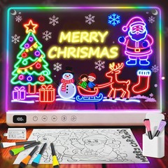 Lumiboard Led Drawing Board with 13 Light Effects, 16″ Rechargeable White