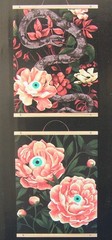 Artist’s Loft Paint-By-Number Halloween EYEBALL FLOWERS 8″ x 10″ 2 pictures NIB