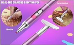 Refillable Diamond Art Painting Wax Pen with Metal Correction Plate for 5D DIY