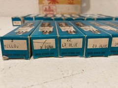 Lot Of 20 Vintage Artex Roll-On Decorator Paint Tubes 1 Oz Each And Tip Cleaner