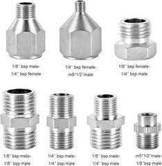 16 Pcs Airbrush Adapter Set Includes 12 Pcs Airbrush Adapter Kit Fitting Quic…