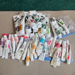 Bob Ross Oil Paint Colors Soft & Landscape Lot of 47 Pre-Owned Artist Supplies
