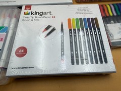 Huge Marker Pen Lot KingArt Zebra Mildliner Staedtler Art Drawing Supplies