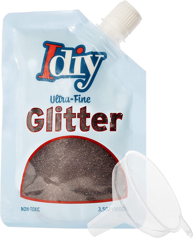 iDIY Ultra Fine Glitter Wine Mauve (100g, 3.5 oz) Extra Fine Glitter w/ Easy