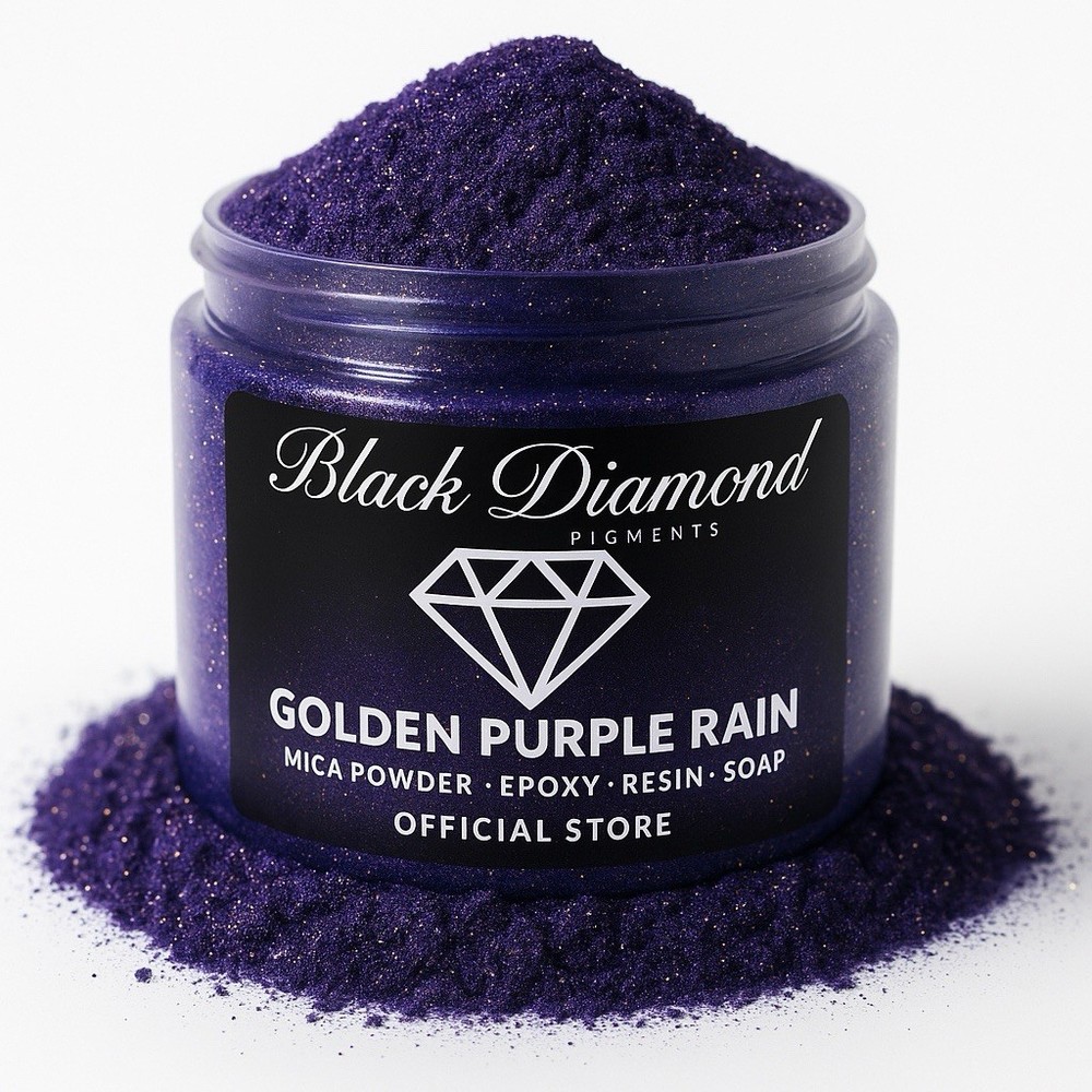 Black Diamond Pigments® | Golden Purple Rain is a premium professional pigment