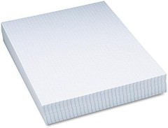 Composition Paper, 8 1/2″X11″, 1/4″ Quadrille, White, 500 Sheets
