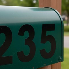 Black Vinyl Numbers 6 Inch, 0-9 | Weatherproof Mailbox Numbers, House Numbers…