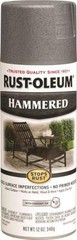 NEW RUSTOLEUM 7214-830 12 OZ SPRAY HAMMERED STOPS RUST GRAY PAINT 6238364