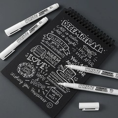 3 pcs White Waterproof Permanent Paint Marker Pens for Metal Wood Fabric**