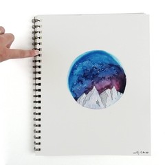 Grumbacher 5.5X8.5 Mixed Media Paper Pad 98Lb In Out Pages 60 Sheets Usa