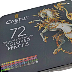 Castle Art Supplies 72 Premium Colored Coloring Pencils Craft Student Classroom