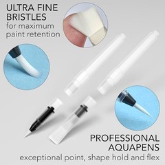 54 Watercolor Pens Set | Including 15 Page Pad & Online 1 Count (Pack of 54)