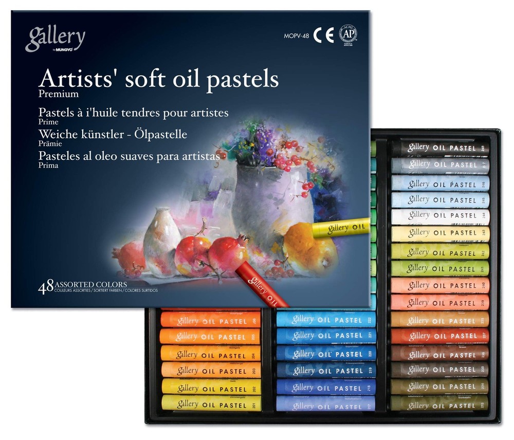 MUNGYO Gallery Artists’ Soft Oil 1 Count (Pack of 48), Assorted Colors