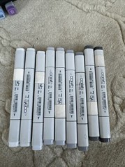 COPIC Markers Cool Gray 9x Used Set