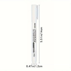 3/6pcs White Waterproof Permanent Paint Marker Pens for Metal Wood Fabric