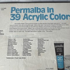 VTG 1982 Weber Permalba Artists’ ACRYLIC Color Paints Multiple Colors 2.25 Fl Oz