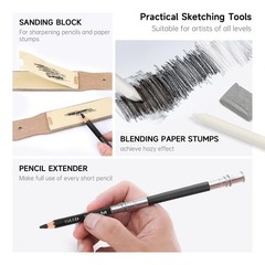 Sketching and Drawing Pencils Set, 37-Piece Professional Sketch Pencils Set i…
