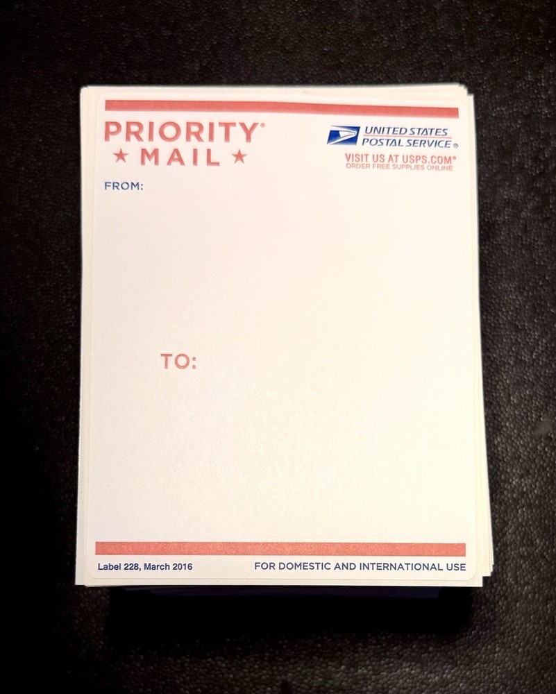 USPS Priority Mail Label 2016 Slap Up Street Art Sticker – 100 Per Pack🔥🔥