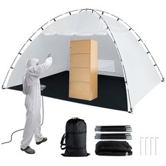 Portable Paint Booth Tent,Siebwin 10(L)x8(W)x6.2(H)ft Larger Spray Paint Tent…