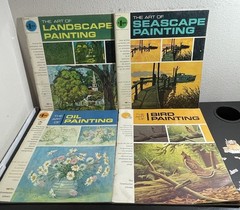 Lot 4 1960s/70s Art Books Grumbacher Library Instruction Guides Drawing Painting