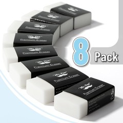 Mr. Pen 8 Pack Pencil Erasers, Small White Rubber Eraser for Kids School Office