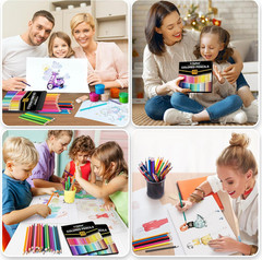 48 Pack Colored Pencils Set, Pre-Sharpened Coloring Pencils for Kids Beginners,