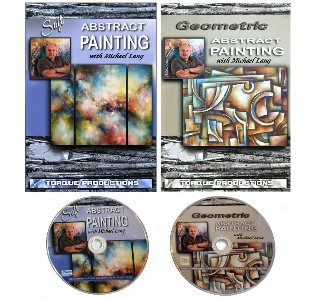 Soft Abstract & Geometric Abstract Painting How to DVD set Mix Lang