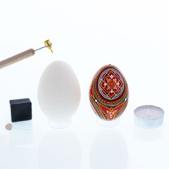 0 Beeswax, 6 Dyes, Candle Instructions Ukrainian Easter Egg Decorating Kit