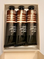 3 BlockX Indian Red Vintage Artist Oil Paint 35ml NOS With Box