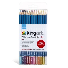 Watercolor Pencils Set of 24 Artist Quality Colored Pencils for Drawing Painting