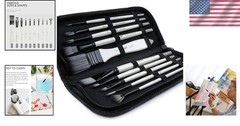Durable 10-Piece Paint Brush Set with Water-Resistant Case – Perfect for Artists