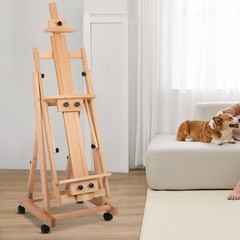 Painting Easel for 20 inches (D) x 17 (W) x 67 (H), Log Color