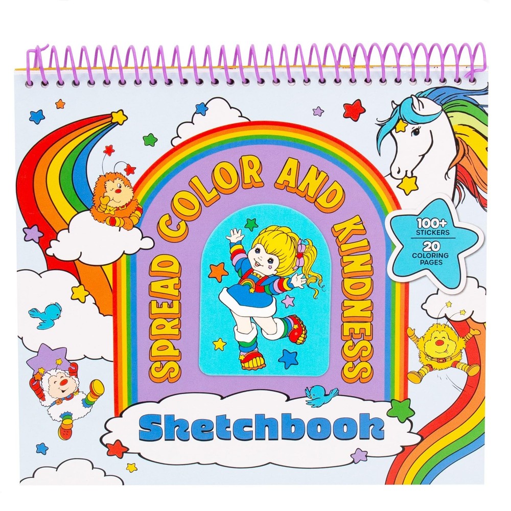 Rainbow Brite Sketchbook 20 Pages & 100+ 10.5 x 9.5 inches,