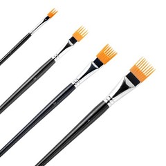 Professional Watercolor Brush Flat Tip Ergonomic Grip Watercolor Paint Brussh