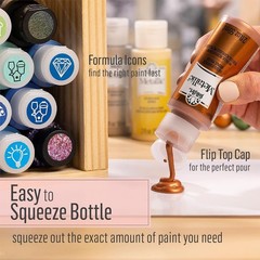 Metallic Acrylic Paint 2 oz – Vibrant Silver Anniversary for Stunning Crafts