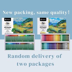 Oil Pastels Set of 50 Colors (8 x 60 mm), Soft Oil Pastels for Art Painting, …