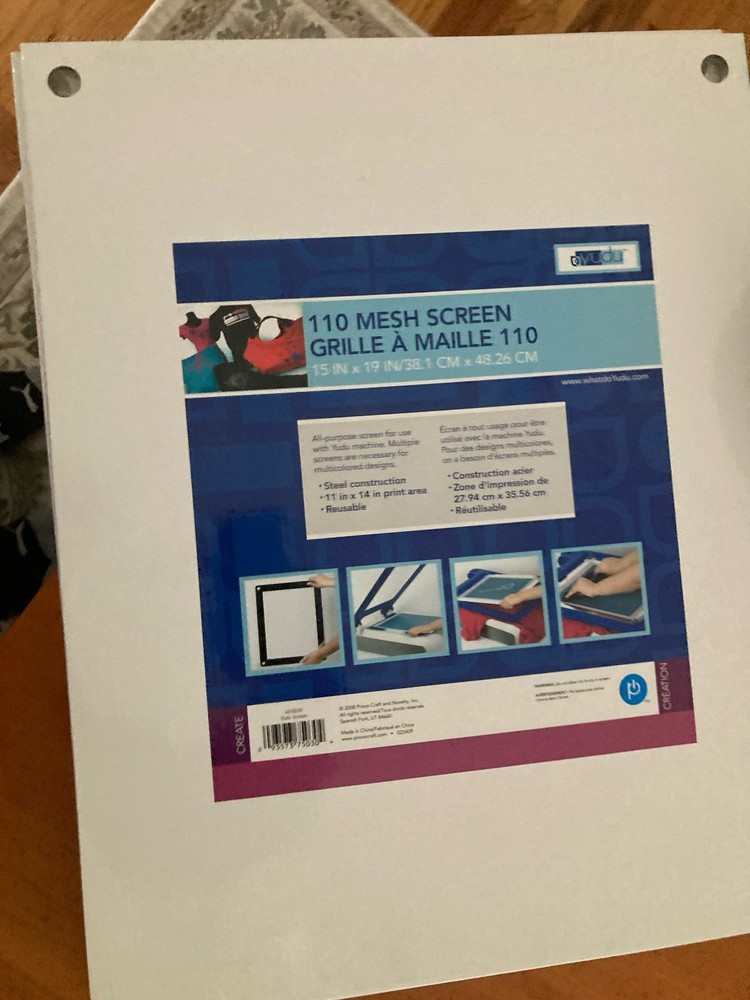 YUDU 110 Mesh Screen 15″ x 19″ for Screen Printing, #62-5030 – New