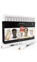 Arteza EverBlend Art Markers | Portrait Tone.Set of 36. Pckging Is Bruised.