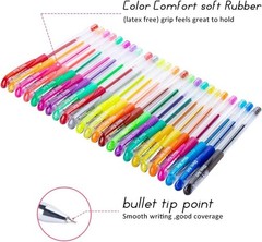 24 Vibrant Glitter Gel Pens with Non-Toxic Ink – Perfect for Artistic Creations