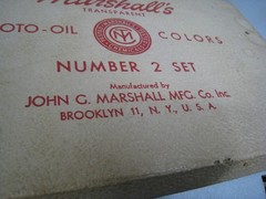 Vintage Marshall’s Transparent Photo Oil Colors Hobby Collectible Prop No 2 1947