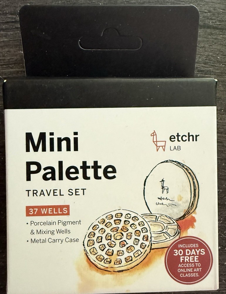 Etchr Mini Watercolor Palette 37 Wells Ceramic Stephanie Law Japan