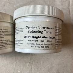 Venetian Decorations Colouring Toner #301 Bright Aluminum & #308 Metallic Gold