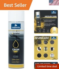 Aircolor Crom Fast-Drying Gloss White Spray Paint – 500ml Indoor/Outdoor Coating