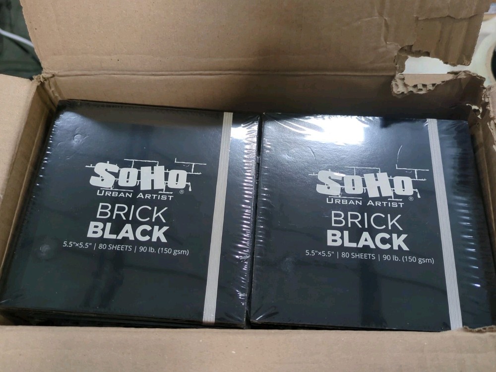 Soho Urban Artist Brick Sketchbook Journals for Sketching, 5.5×5.5 20pack