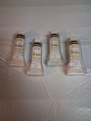 VTG SEALED GRUMBACHER 4 Tubes Cadmium-Barium Yellow Pre-tested Artists Oil Color